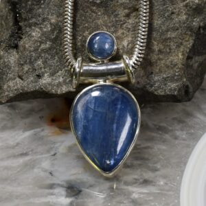 Disthen Anhänger, 925er Silber, Edelsteinanhänger (15640), Kyanit
