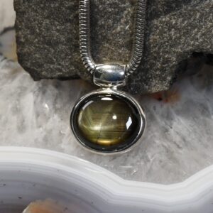 Sternsaphir Anhänger, 925er Silber, Edelsteinanhänger (15715), Edelsteinschmuck