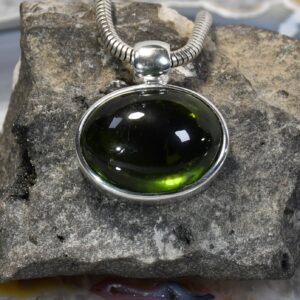 Turmalin Anhänger, XL, 925er Silber, Edelsteinanhänger (15751), Edelsteinschmuck