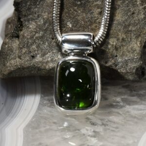 Turmalin Anhänger, 925er Silber, Edelsteinanhänger (15994), Edelsteinschmuck