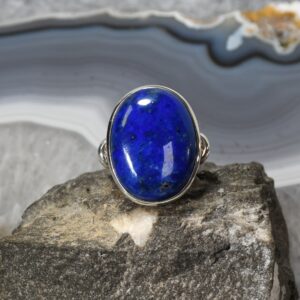 Lapislazuli Ring, 925er Silber, Edelsteinring (24131), Edelsteinschmuck