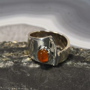 Karneol Ring, 925er Silber, Edelsteinring (24360), Edelsteinschmuck