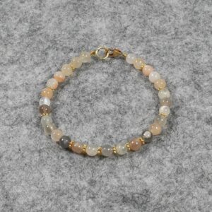 Mondstein Armband, Edelstein Armband (A750), 925er Silber