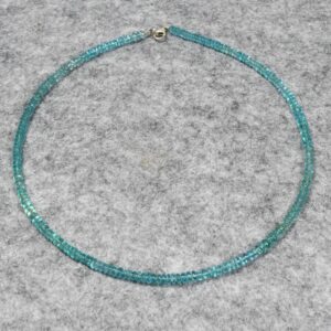 Apatit Halskette, Edelsteinhalskette (K2267), 925er Silber, Edelsteinschmuck